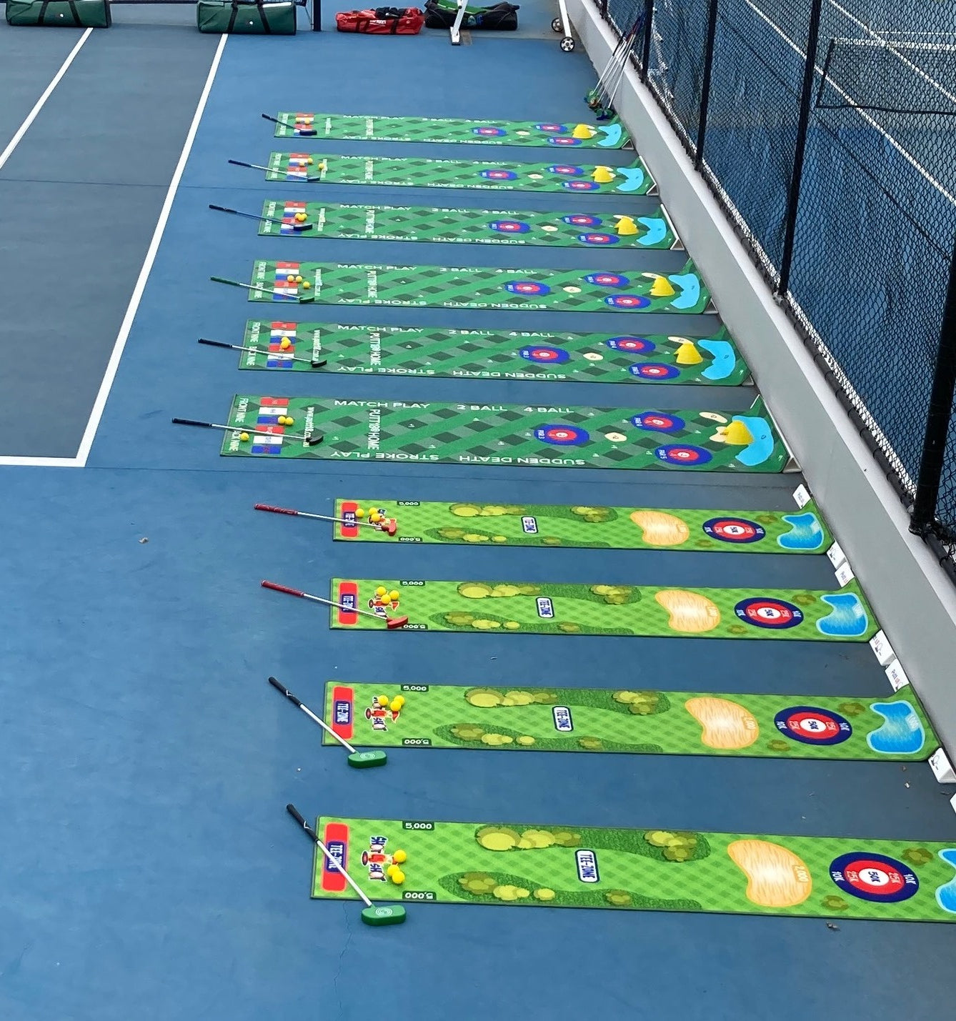 Golf Putting Mat Games for Schools
