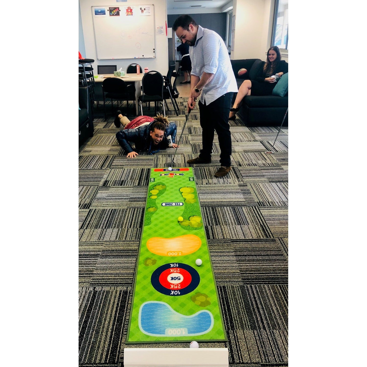 Shot 4 Shot Office Golf Putting Mat Game