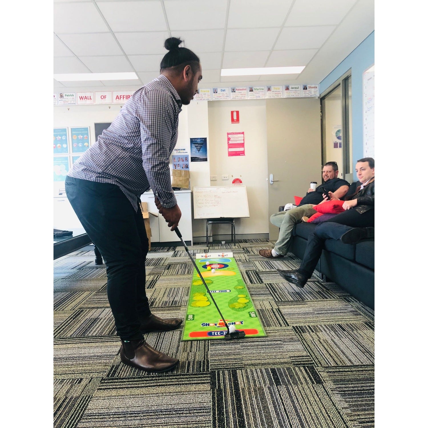 Shot 4 Shot Office Golf Putting Mat Game