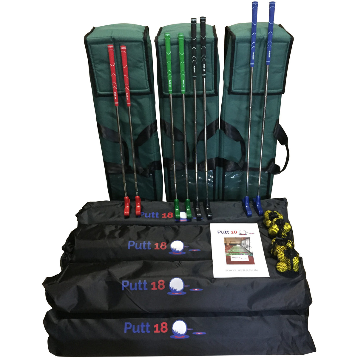Putting Kit Putt18 School Putting Mat Kits - (6 Mat Kit)