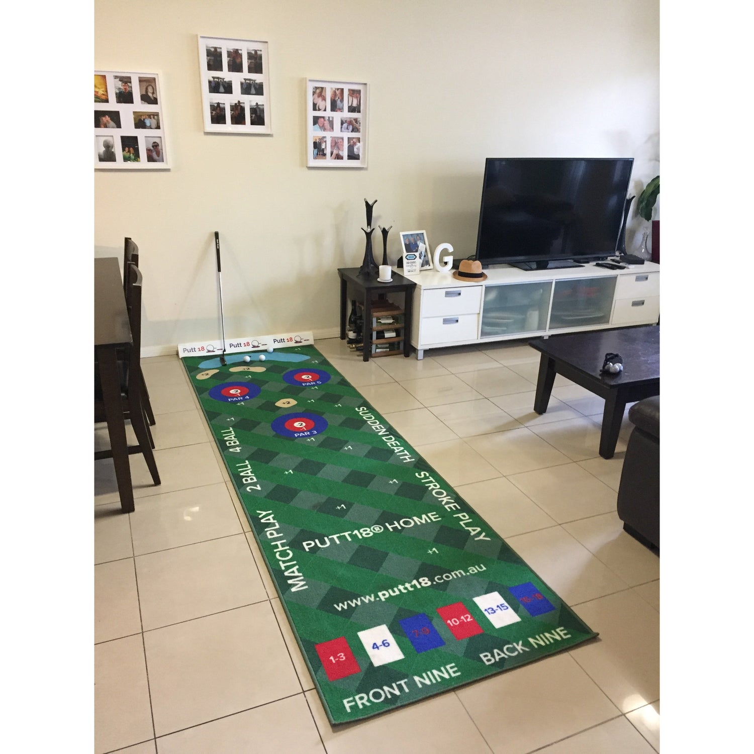 PUTT18 Home Putting Mat Game