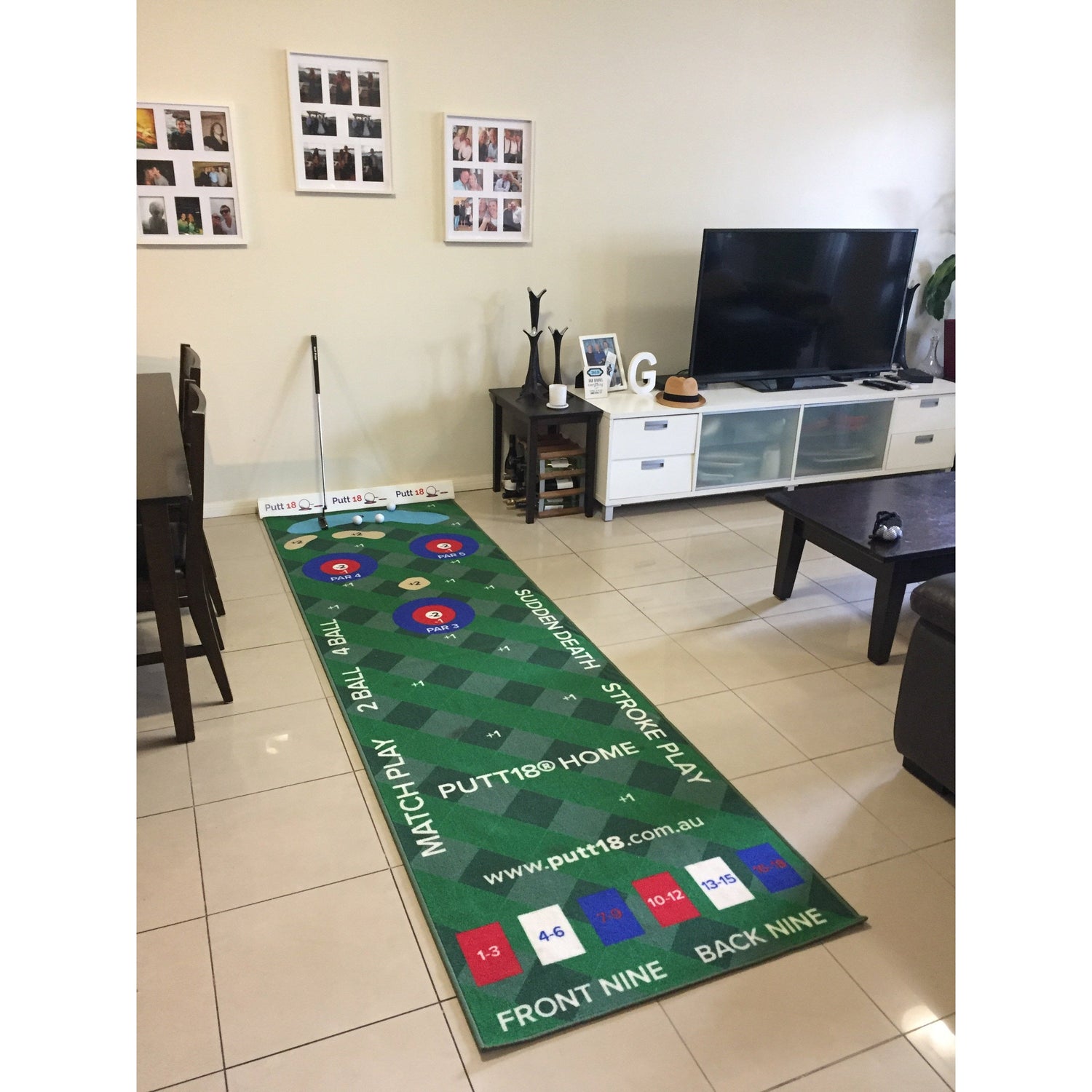 PUTT18 Home Putting Mat Game
