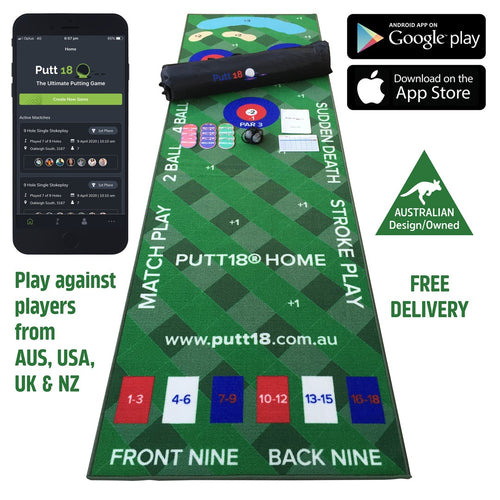 Putt18 Putting Mat Game with App