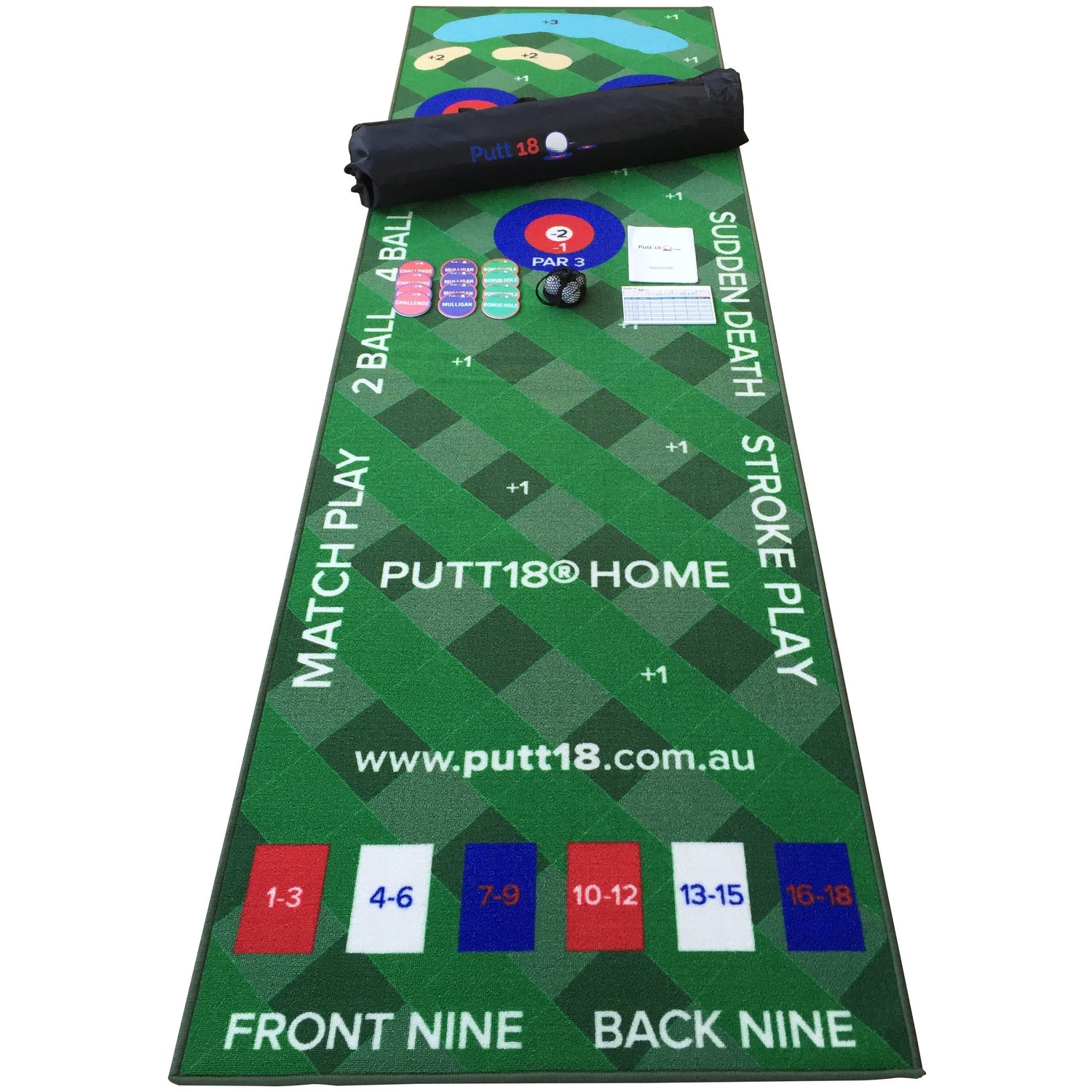 PUTT18 Home Putting Mat Game