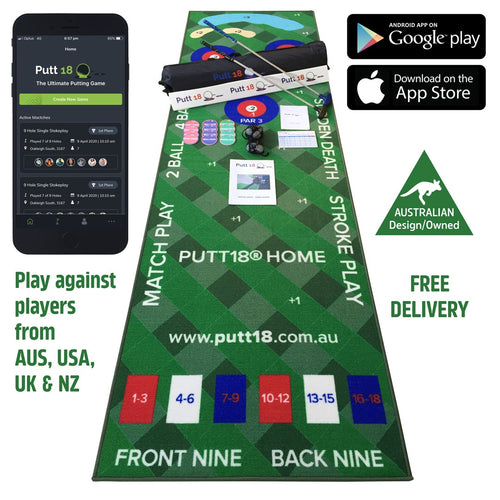 Putt18 Putting Mat Game Office with App