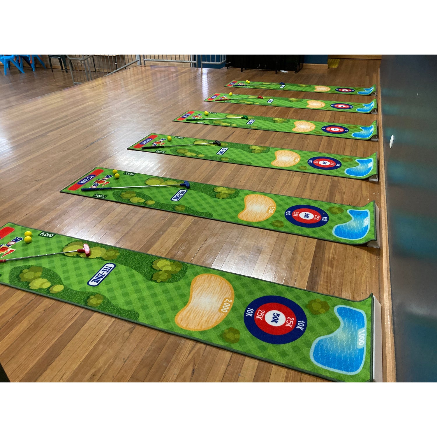 Shot 4 Shot School Putting Mat Kit - (18 Mat Kit) No Putters No Balls