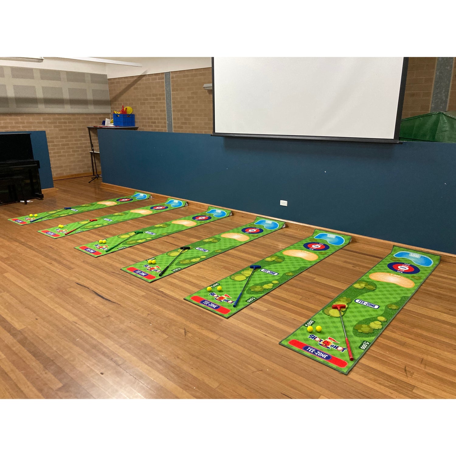 Shot 4 Shot School Putting Mat Kit - (18 Mat Kit) No Putters No Balls