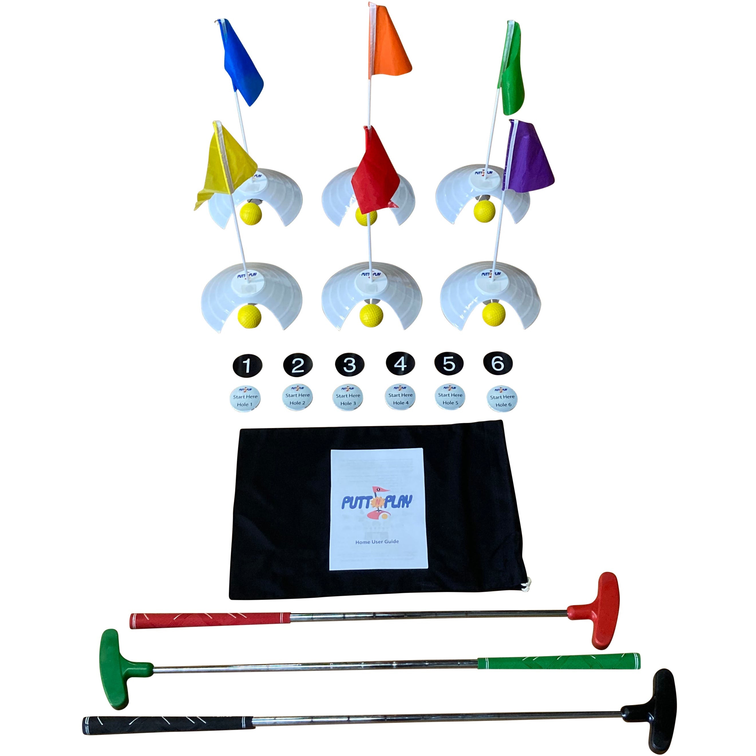 Mini Put Practice Putt N Play - 6 Hole Mini Golf Set – Putt18