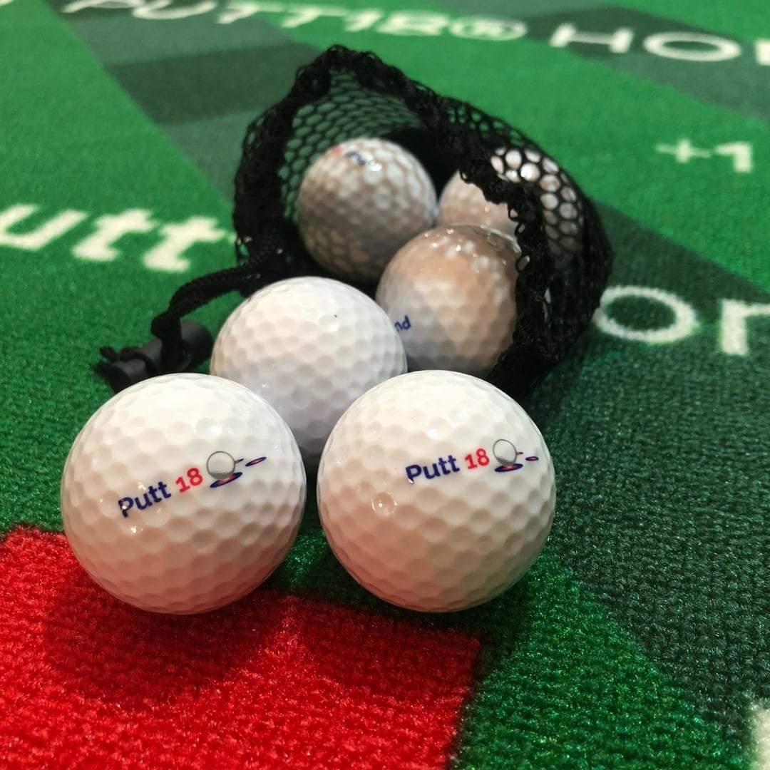 Putt18 Putting Mat Golf Balls